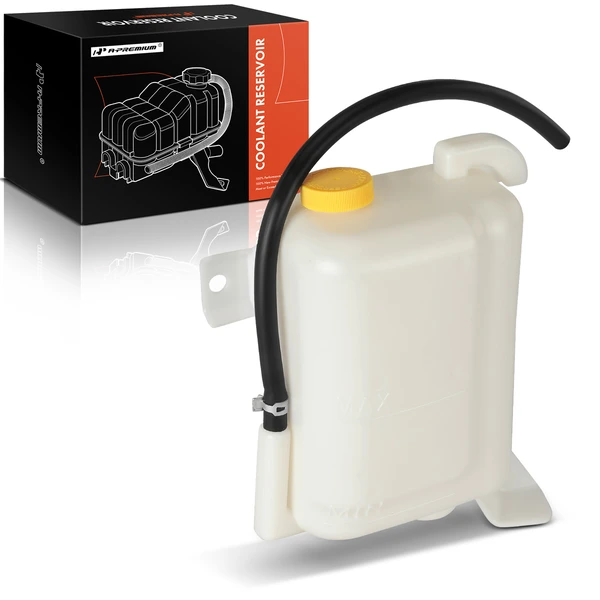 Front Engine Coolant Reservoir with Cap & Hose for 1998-2004 Nissan Pickup