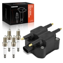 1 Pc Ignition Coil & 4 Pcs Iridium & Platinum Spark Plug Kits