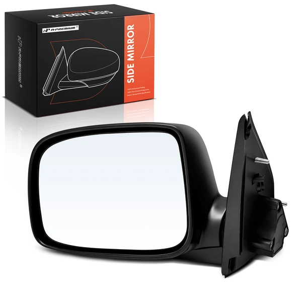 2009-2012 GMC Canyon Left Driver Side Mirror, Manual Adjustment, Manual Folding, Smooth Black A-Premium APMI1125TW