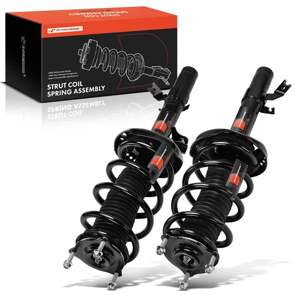 2-Pc Complete Strut + Coil Spring, Front Driver & Passenger, A-Premium APSA1829
