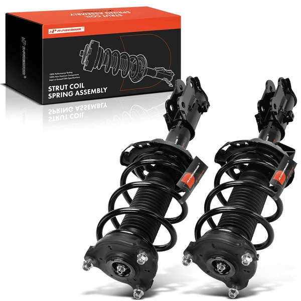 2-Pc Complete Strut + Coil Spring, Front Driver & Passenger, A-Premium APSA1912