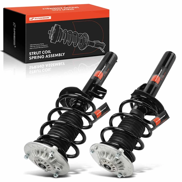 2-Pc Strut and Coil Spring Assembly Set Front Driver & Passenger A-Premium APSA2024