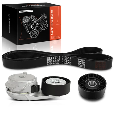 3 Pcs Serpentine Belt Drive Component Kit