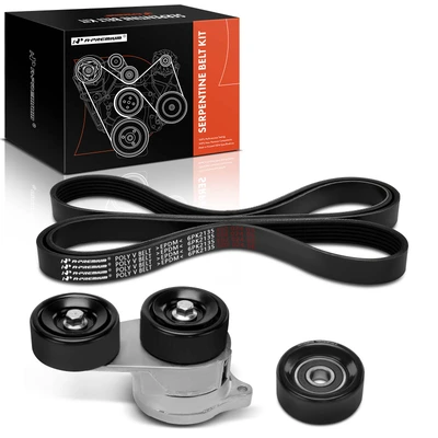 3 Pcs Serpentine Belt Drive Component Kit