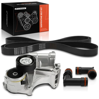 2 Pcs Serpentine Belt Drive Component Kit