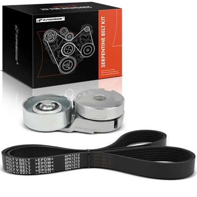 2 Pcs Serpentine Belt Drive Component Kit