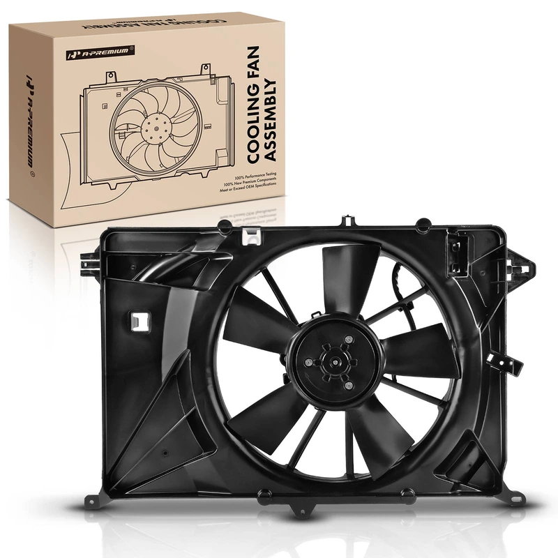 Single Radiator Cooling Fan Assembly with Brushless Motor for Jeep MP Compass 17-22