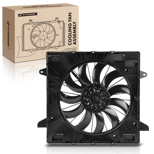 Single Radiator Fan Assembly with Brushless Motor for 2020-2023 GMC Acadia