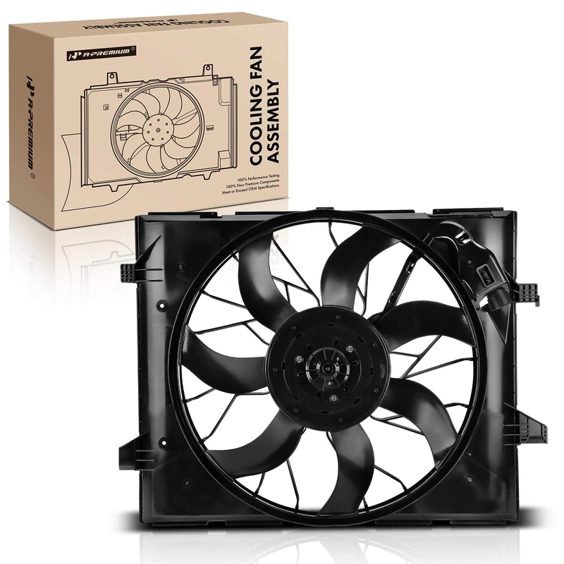 Single Radiator Cooling Fan Assembly with Brushless Motor for Dodge Durango 11-13