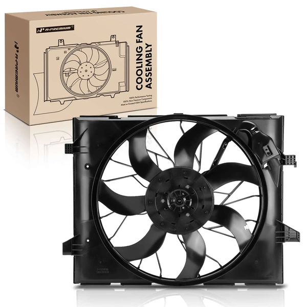 Single Radiator Cooling Fan with Brushless Motor for Jeep Grand Cherokee Dodge