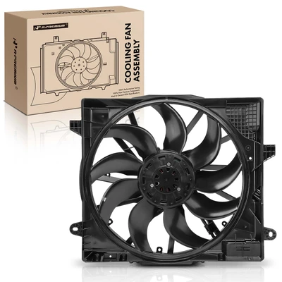 Single Radiator Cooling Fan Assembly with Shroud