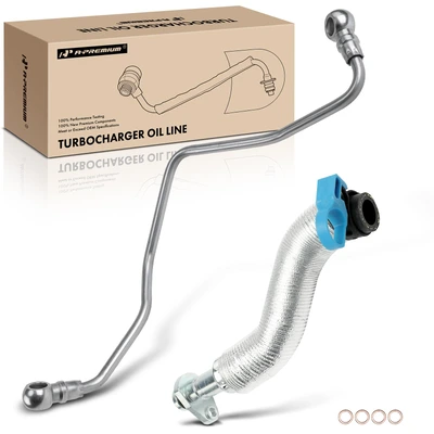 2 Pcs Turbocharger Coolant Line