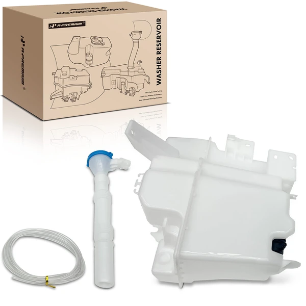 Windshield Washer Reservoir with Cap & Pump for 2007-2017 Mitsubishi Lancer
