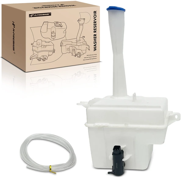 Windshield Washer Reservoir with Cap & Pump for 2007-2010 Hyundai Elantra