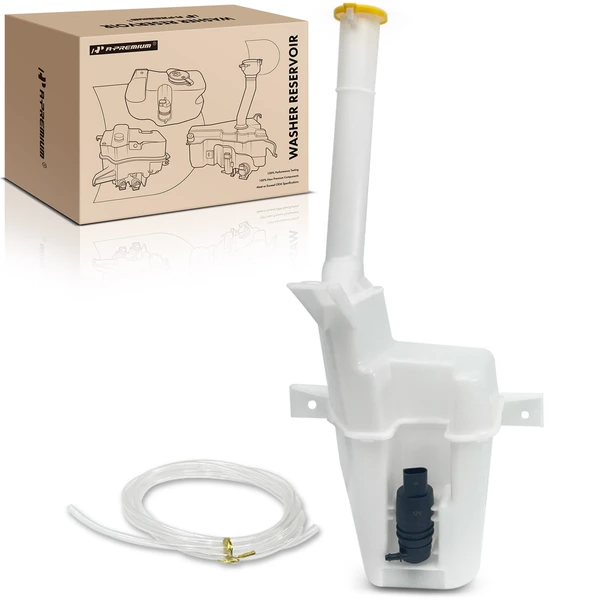 Windshield Washer Reservoir with Cap & Pump for 2010-2014 Ford Mustang