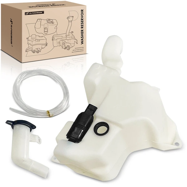 Windshield Washer Reservoir with Cap & Pump for 2000-2005 Chevrolet Impala
