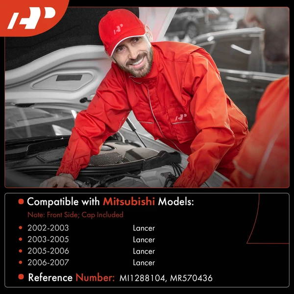 Windshield Washer Reservoir with Pump & Cap for Mitsubishi Lancer 2002-2007