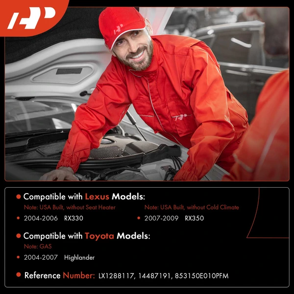 Windshield Washer Reservoir with Cap & Pump & Sensor for Lexus RX330 2004-2006 RX350 Toyota