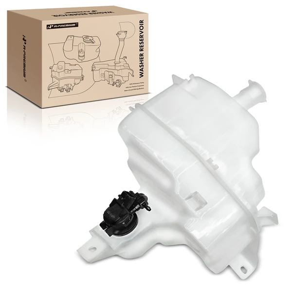 Windshield Washer Reservoir with Small Tank & Cap & Pump for 2010-2013 Mazda 3