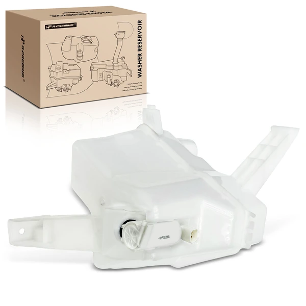 Windshield Washer Reservoir with Cap & Pump for 2007-2012 Nissan Versa
