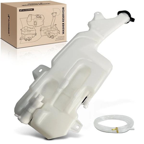 Windshield Washer Reservoir with Cap & Pump & Sensor for 2007-2013 Chevrolet Silverado 1500