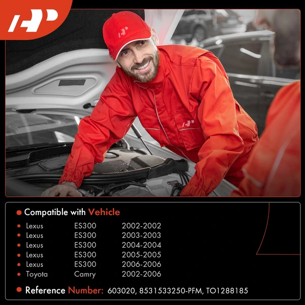 Windshield Washer Reservoir with Cap & Pump for Toyota Camry 2002-2006 Lexus ES330