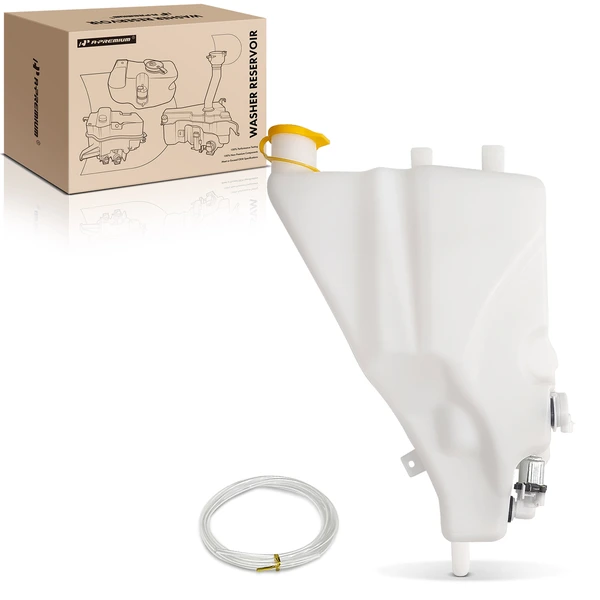 Windshield Washer Reservoir with Pump & Cap for 1994-2002 Dodge Ram 3500