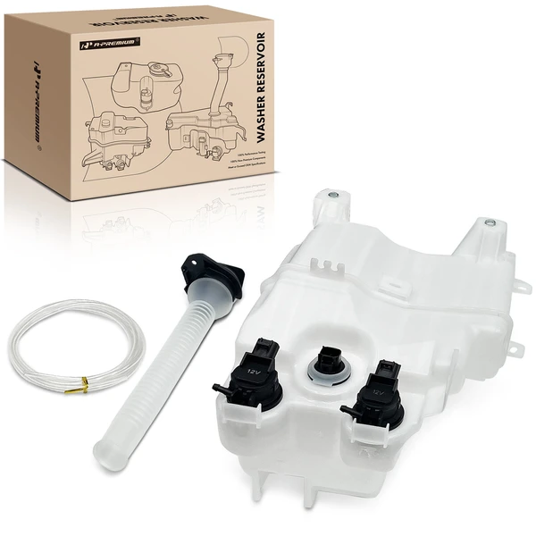 Windshield Washer Reservoir with Cap & Pump for Toyota Venza 2009-2016
