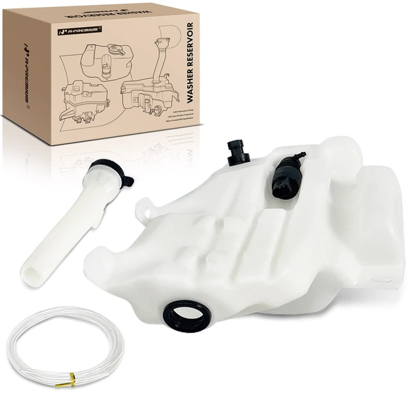 Windshield Washer Reservoir with Cap & Pump for 2013-2015 Chevrolet Malibu