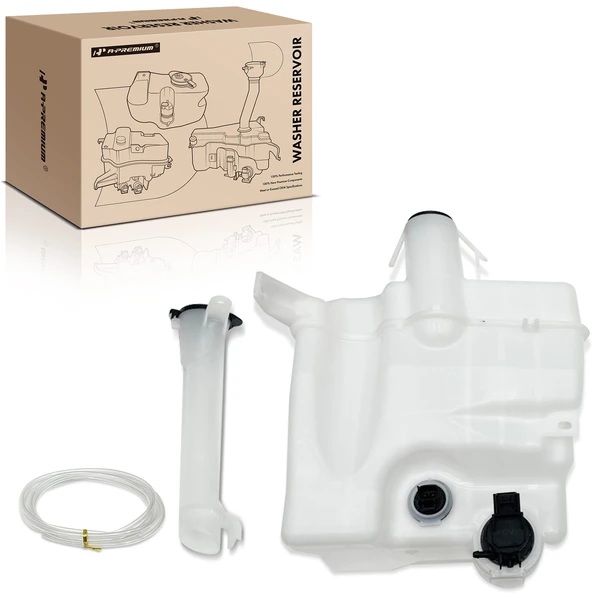 Windshield Washer Reservoir with Cap & Pump & Filler Neck &Sensor for Toyota Corolla 2014-2016