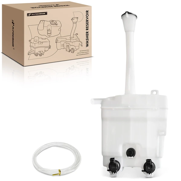 Windshield Washer Reservoir with Cap & Dual Pump & Sensor for Toyota Matrix 2009-2014