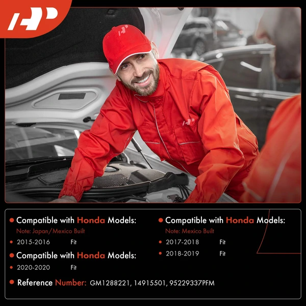 Windshield Washer Reservoir with Cap & Pump for Honda Fit 2015-2020